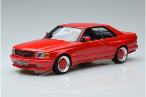OT995 Mercedes 560 SEC W126 Wide Body Red Otto 1/18